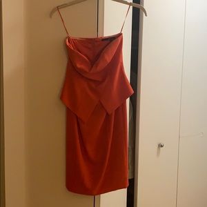 Jay Godfrey burnt red dress size 0